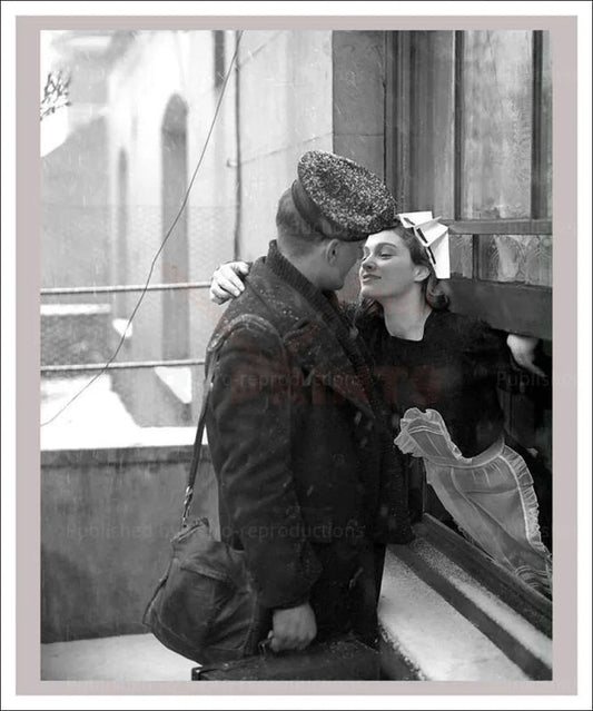 Romance in a Window Frame - VINTAGEARTREPRINTS.COM