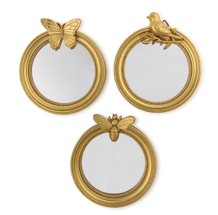 Round Mirror Trinket Tray