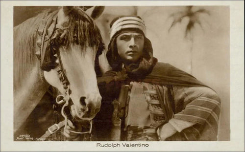 Rudolph Valentino horse, The Sheik - VINTAGEARTREPRINTS.COM