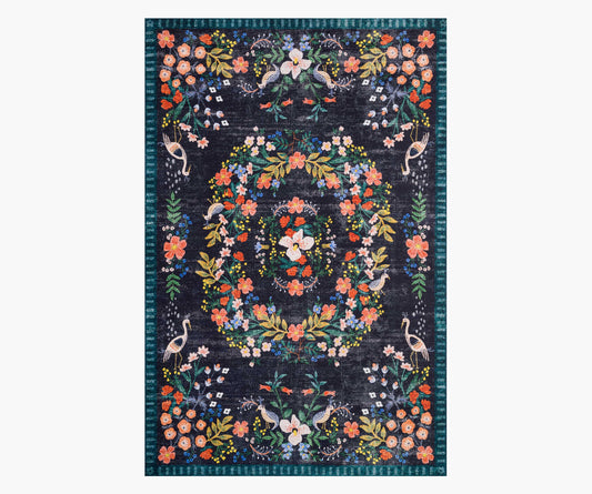 Palais Luxembourg Printed Rug - Navy