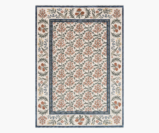 Kismet Suzani Garden Power-Loomed Rug - Cream