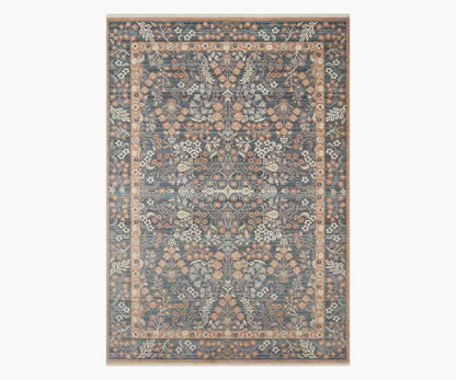 Holland Lotte Power-Loomed Rug - Navy