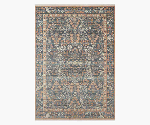 Holland Lotte Power-Loomed Rug - Navy