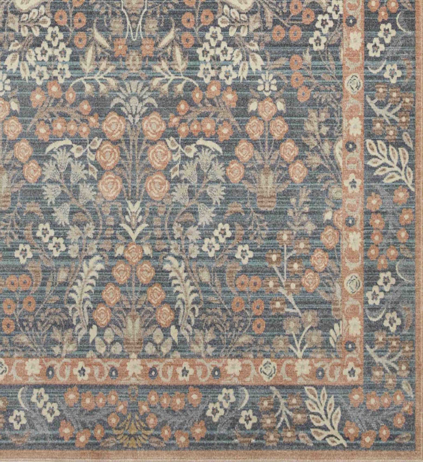 Holland Lotte Power-Loomed Rug - Navy