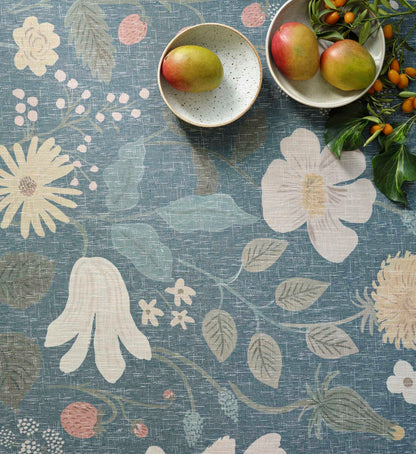 Cotswolds Strawberry Fields Power Loomed Rug - Teal