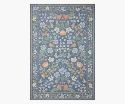 Cotswolds Willow Power Loomed Rug - Indigo