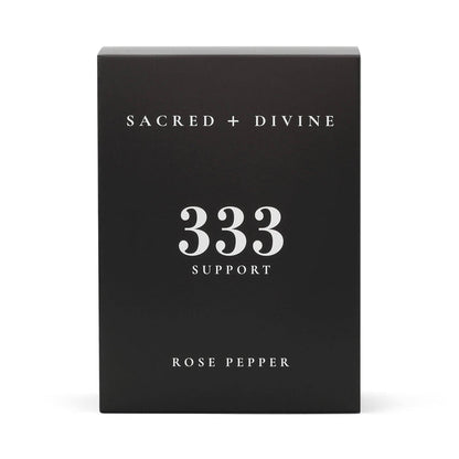 Sacred+ Divine - 333 Candle / Support / Rose Pepper