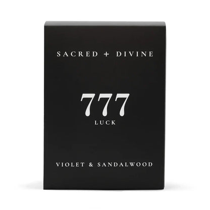 Sacred+ Divine - 777 Candle / Luck / Violet Sandalwood