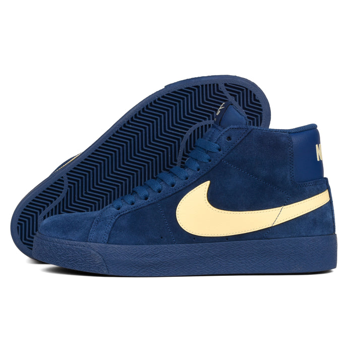 Nike SB - Zoom Blazer Mid (Coastal Blue/Coastal Blue/Pale Yellow)