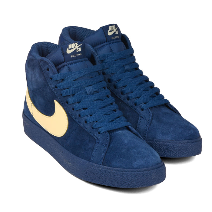 Nike SB - Zoom Blazer Mid (Coastal Blue/Coastal Blue/Pale Yellow)