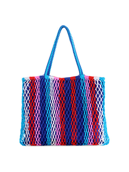 Shiraleah Braziliana Stripe Tote, Blue
