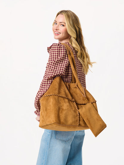 Shiraleah Paige Slouchy Tote SADDLE / OS