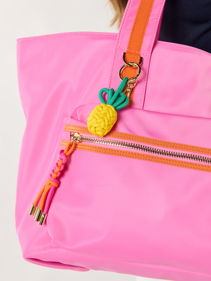 Shiraleah Pineapple Bag Charm/Key Ring, Yellow