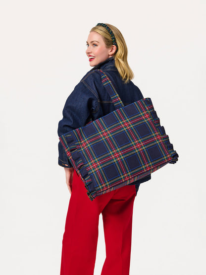 Shiraleah Scottie Ruffle Tote NAVY / OS