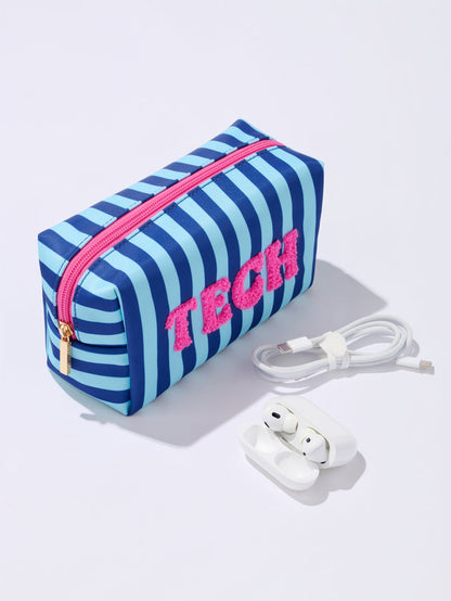 Shiraleah "Tech" Small Zip Pouch, Blue