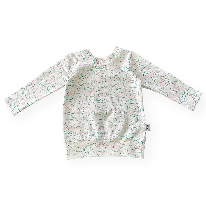 Sketched Roses Lounge Top