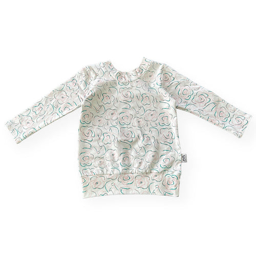 Sketched Roses Lounge Top
