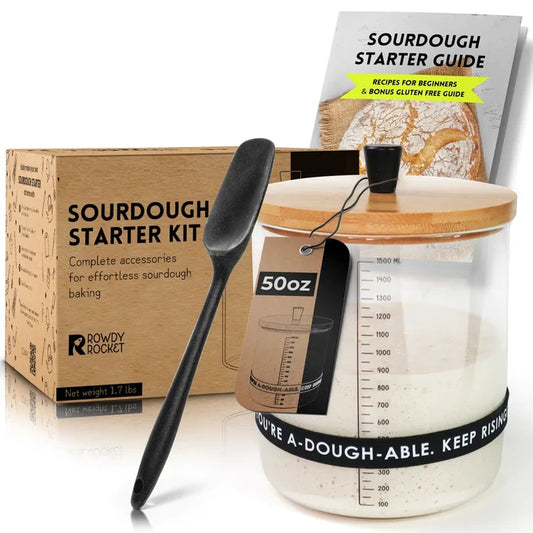 Sourdough Starter Jar Kit with Glass Jar