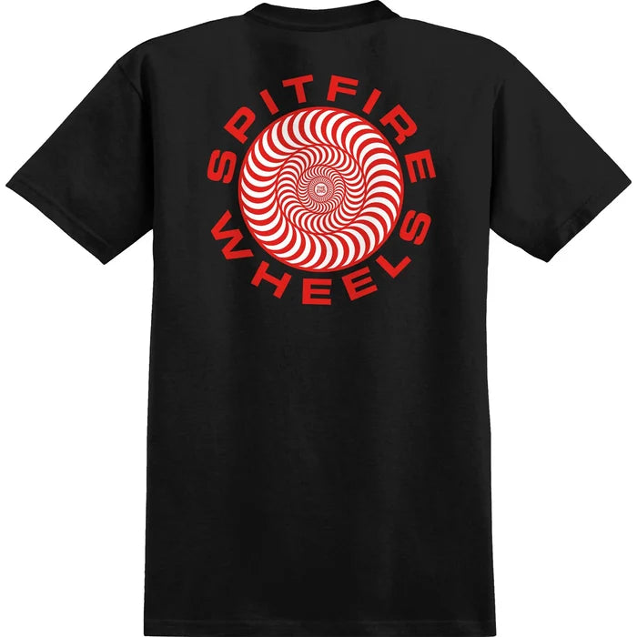 Spitfire - Classic 87 Swirl Fill Tee (Black/Red)