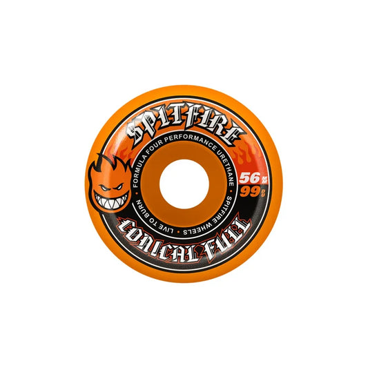Spitfire - Formula 4 Conical Full Orange 99a Wheels (56mm)