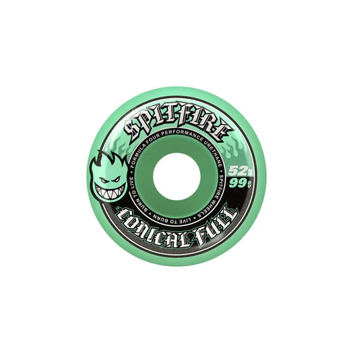 Spitfire - Formula 4 Conical Full Teal 99a Wheels (52mm)