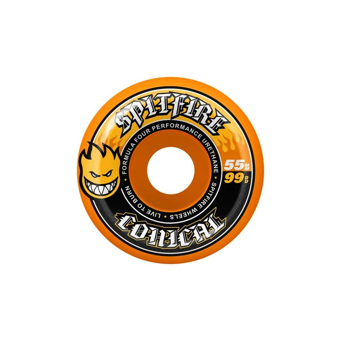 Spitfire - Formula 4 Conical Orange Wheel (55mm)