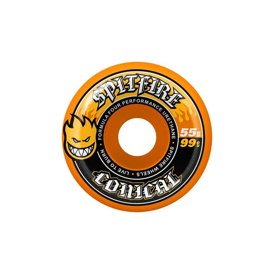 Spitfire - Formula 4 Conical Orange Wheel (55mm)