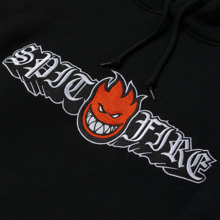 Spitfire - Old English Big Head Embroidered Hoodie (Black)