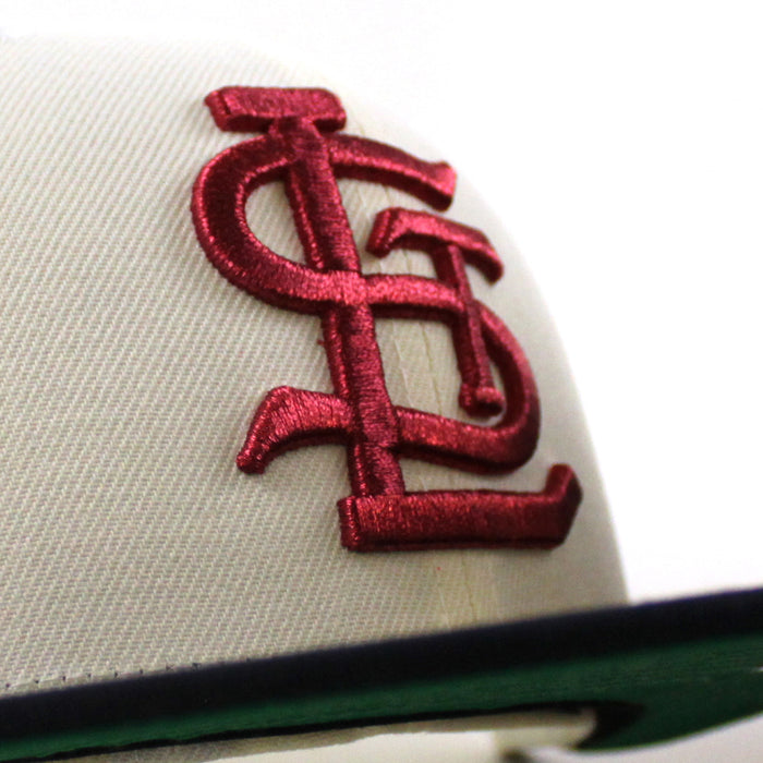 ST. LOUIS BROWNS 1948 All Star Game New Era 59Fifty Fitted Hat (Chrome White Navy Green Under Brim)