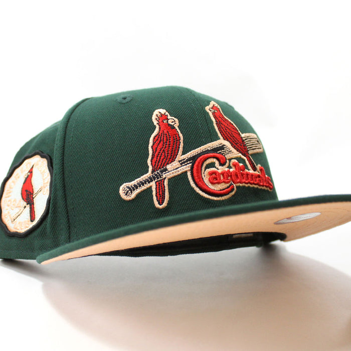 St. Louis Cardinals 1934 World Series New Era 59Fifty Fitted Hat (Dark Green Peach Under Brim)