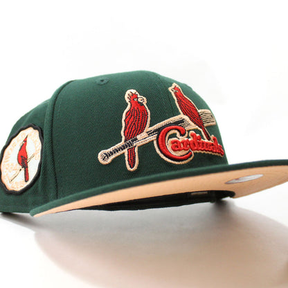 St. Louis Cardinals 1934 World Series New Era 59Fifty Fitted Hat (Dark Green Peach Under Brim)