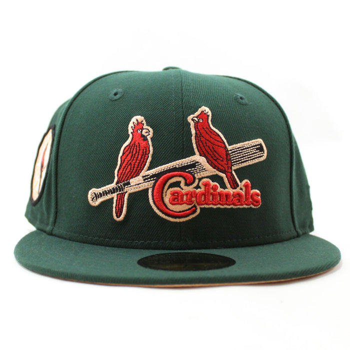 St. Louis Cardinals 1934 World Series New Era 59Fifty Fitted Hat (Dark Green Peach Under Brim)