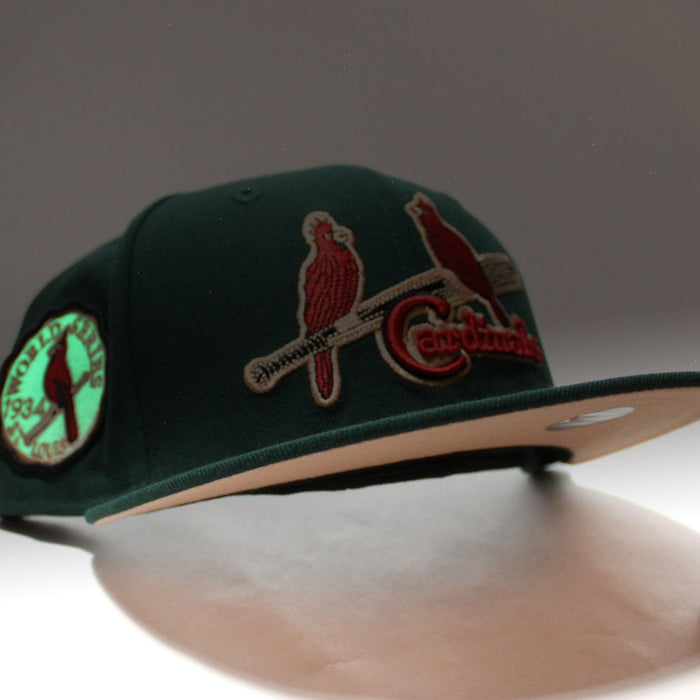 St. Louis Cardinals 1934 World Series New Era 59Fifty Fitted Hat (Dark Green Peach Under Brim)