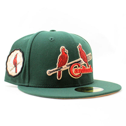 St. Louis Cardinals 1934 World Series New Era 59Fifty Fitted Hat (Dark Green Peach Under Brim)