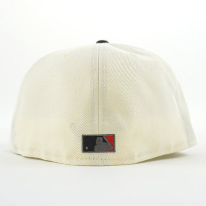 St Louis Cardinals 1966 All Star Game New Era 59Fifty Fitted Hat (GITD Chrome White Black Red Under Brim)