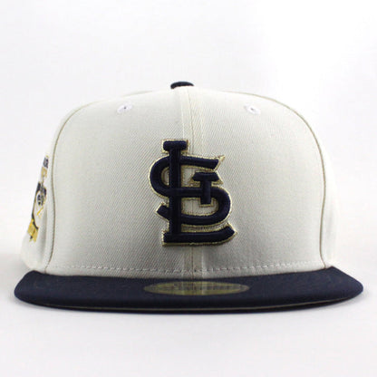 St. Louis Cardinals Final Season New Era 59Fifty Fitted Hat (Chrome White Navy Gray Under Brim)