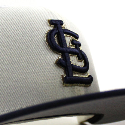 St. Louis Cardinals Final Season New Era 59Fifty Fitted Hat (Chrome White Navy Gray Under Brim)