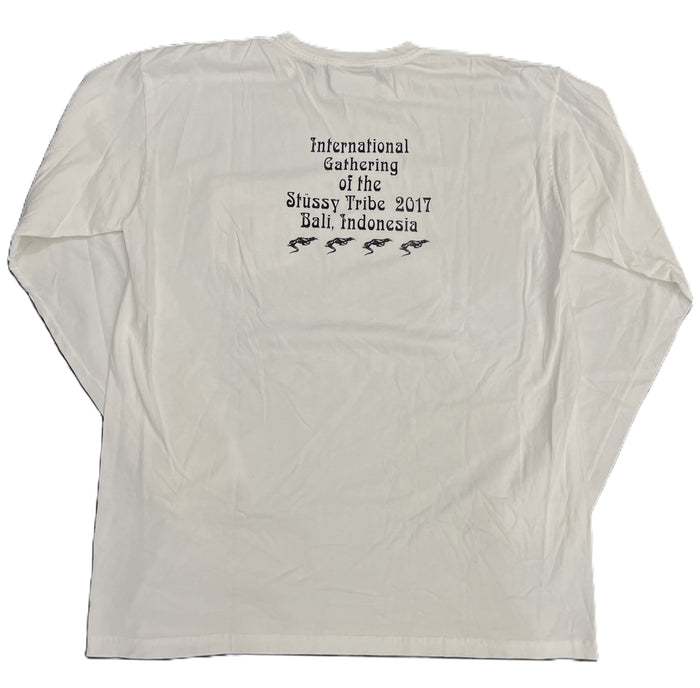 Stussy International Gathering Bali L/S Tee White