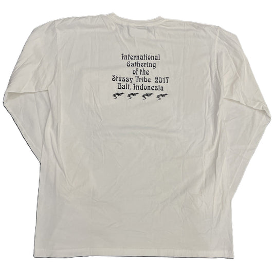 Stussy International Gathering Bali L/S Tee White