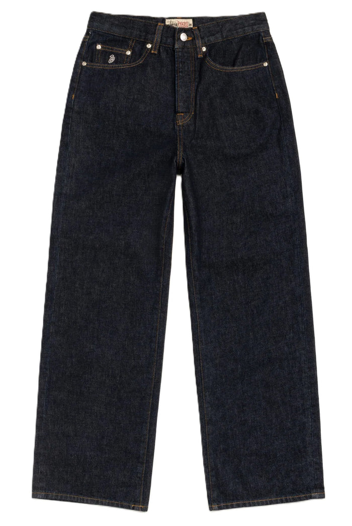 Stussy Relaxed Jeans Denim Pants Rinsed Indigo
