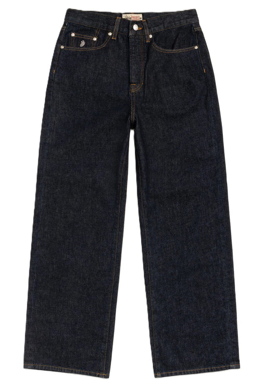 Stussy Relaxed Jeans Denim Pants Rinsed Indigo