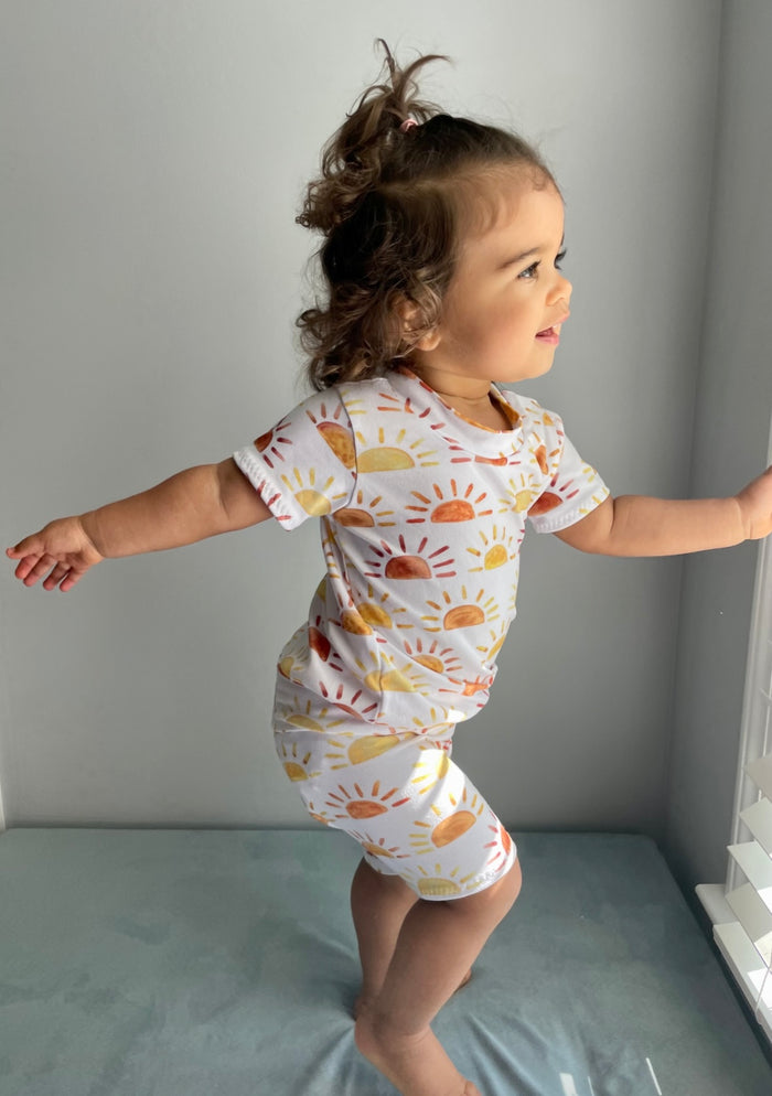 Sunshine Stripe Biker Shorts
