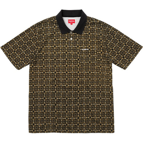 Supreme Bridle Print Polo Black (WORN)
