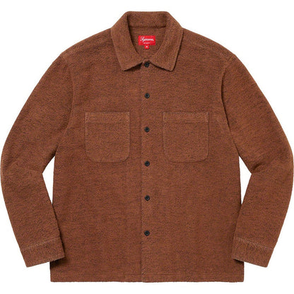 Supreme Brushed Flannel Twill Shirt (Brown)(WORN)