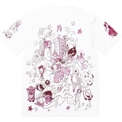 Supreme Downtown Tee White (WORN)