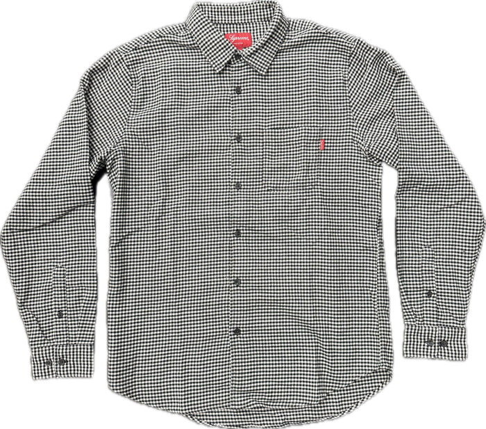 Supreme Houndstooth L/S Flannel Black/White