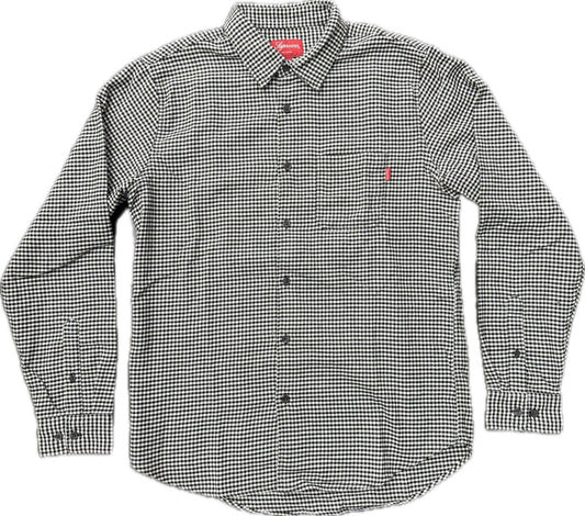 Supreme Houndstooth L/S Flannel Black/White