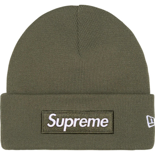 Supreme New Era Box Logo Beanie Olive (FW25)