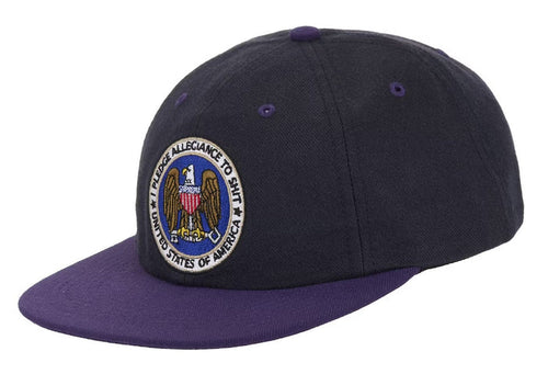 Supreme Pledge Allegiance 6-Panel Cap (FW25) Navy