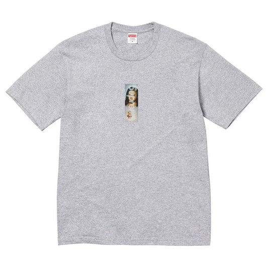 Supreme Prayer Card Box Logo Tee (Grey)